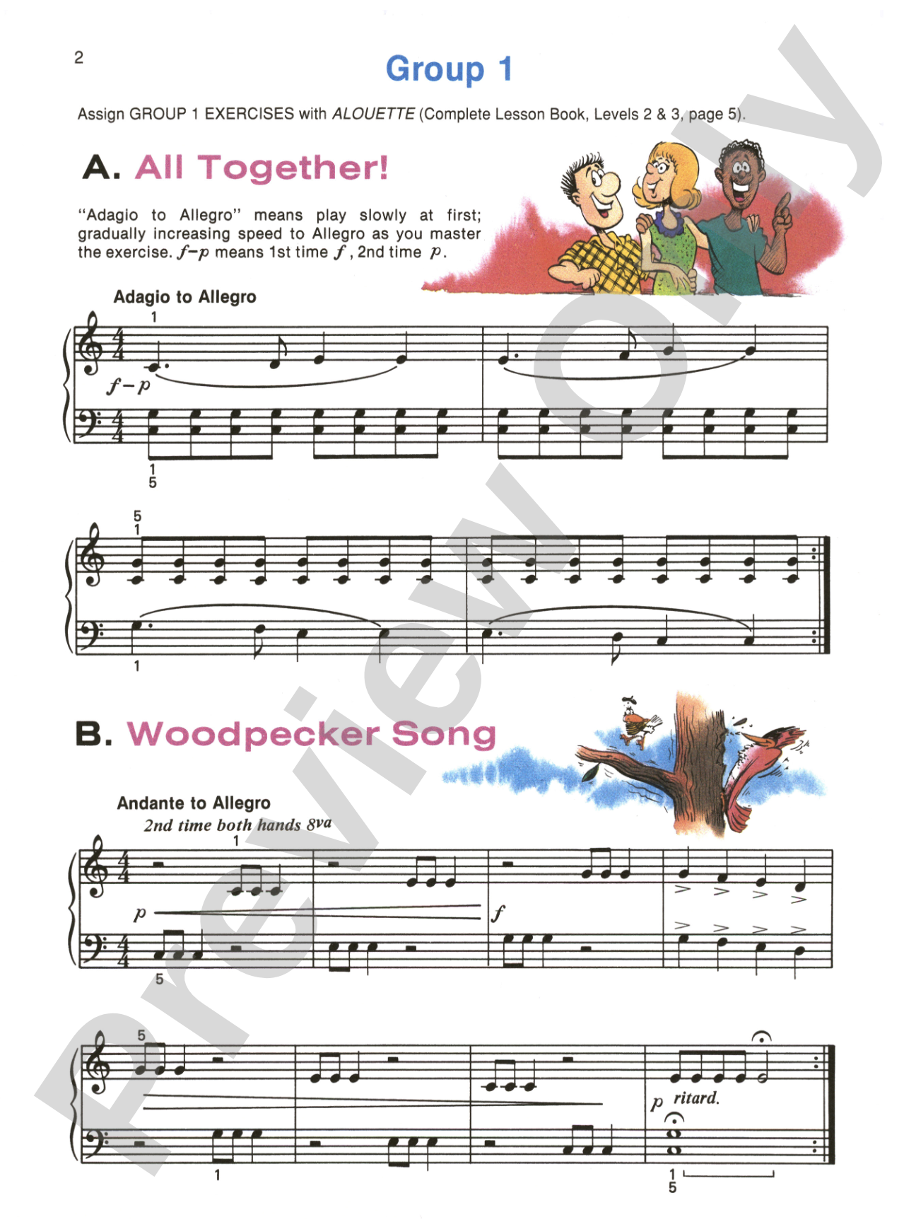 Alfred's Basic Piano Library: Technic Book Complete 2 & 3: For the Later Beginner: Piano