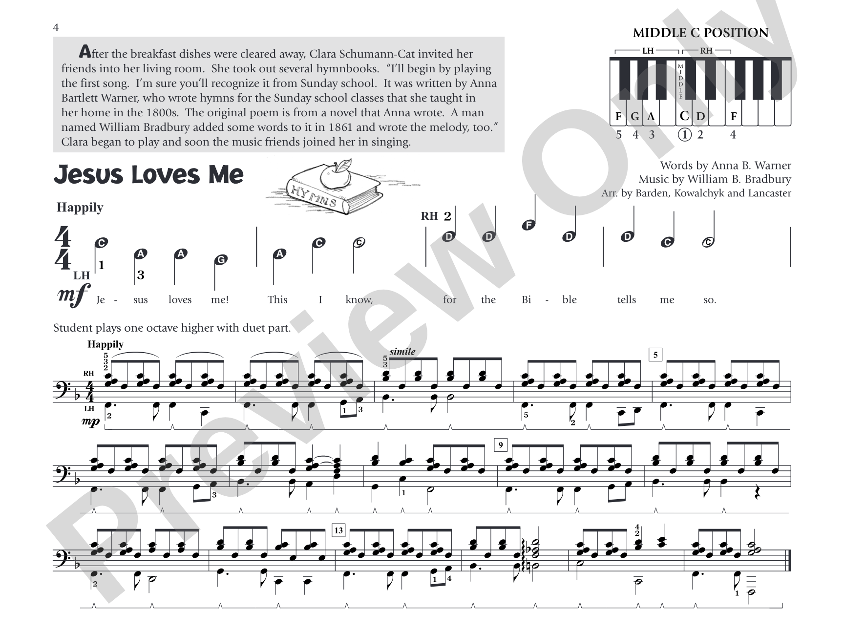 Music for Little Mozarts: Little Mozarts Go to Church, Sacred Book 1 & 2: 10 Favorite Hymns, Spirituals and Sunday School Songs: Piano