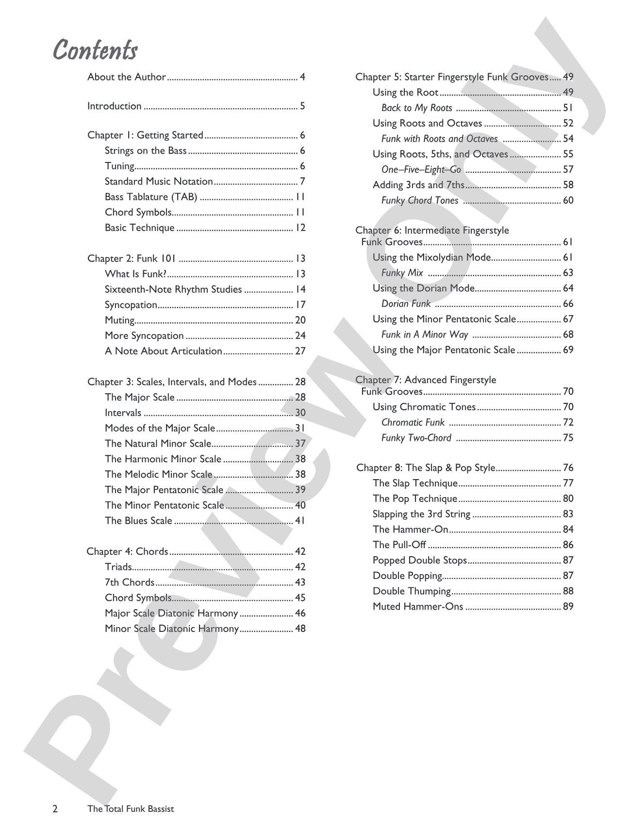 The Total Funk Bassist: A Fun and Comprehensive Overview of Funk Bass Playing