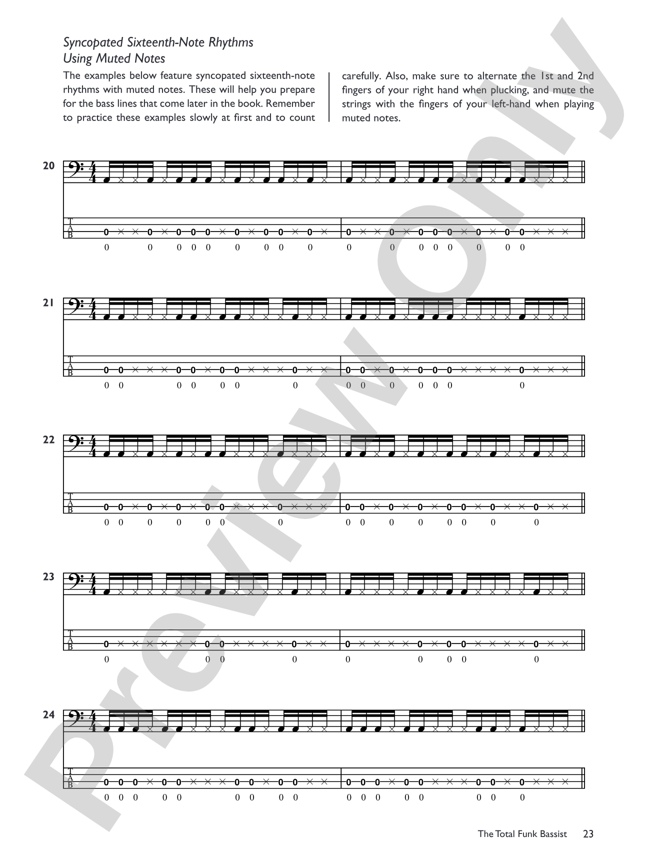 The Total Funk Bassist: A Fun and Comprehensive Overview of Funk Bass Playing