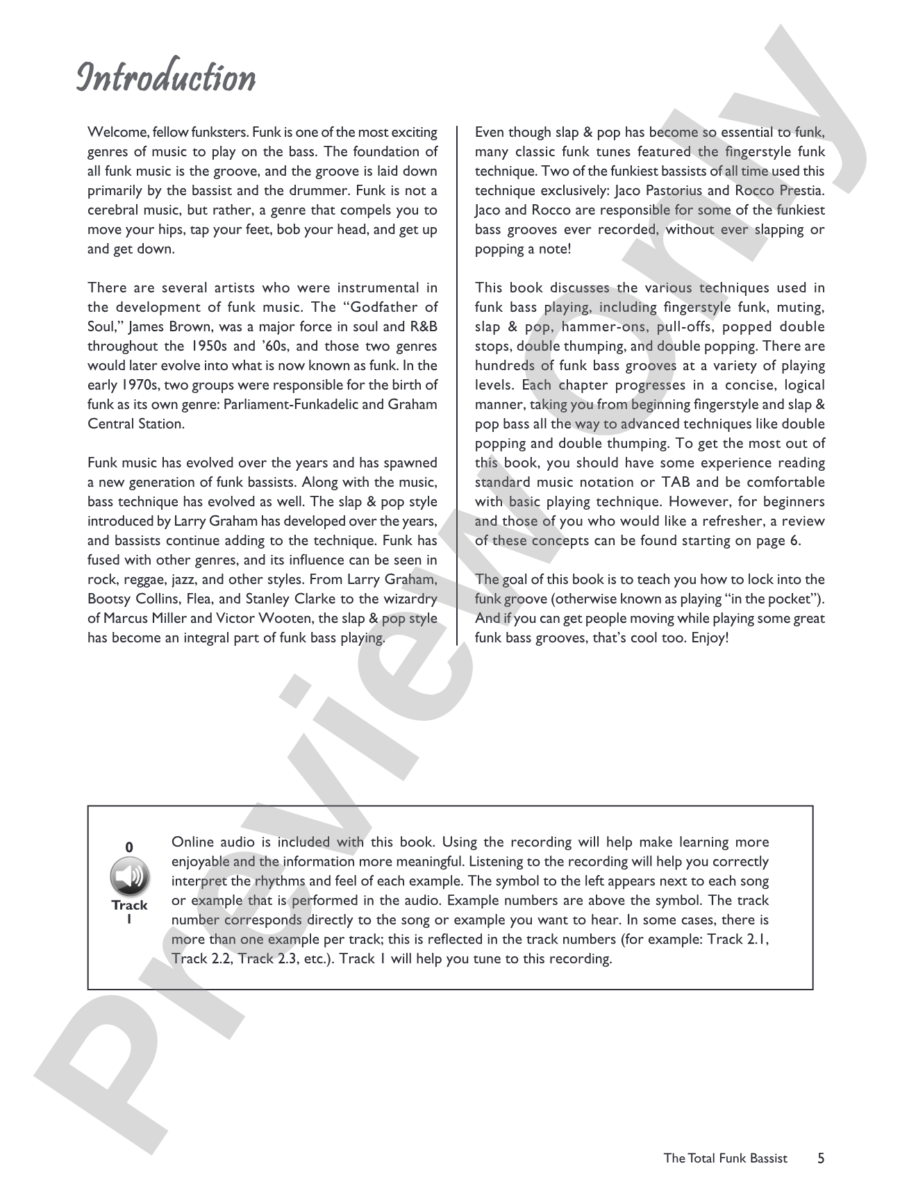 The Total Funk Bassist: A Fun and Comprehensive Overview of Funk Bass Playing