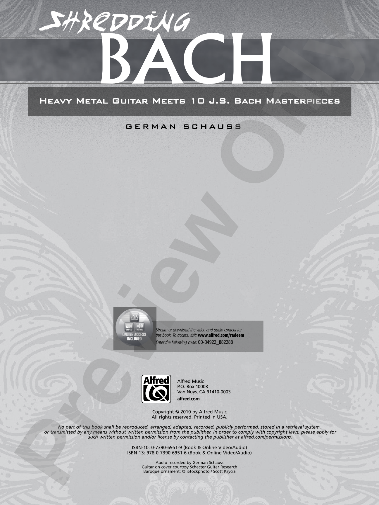 Shredding Bach: Heavy Metal Guitar Meets 10 J. S. Bach Masterpieces