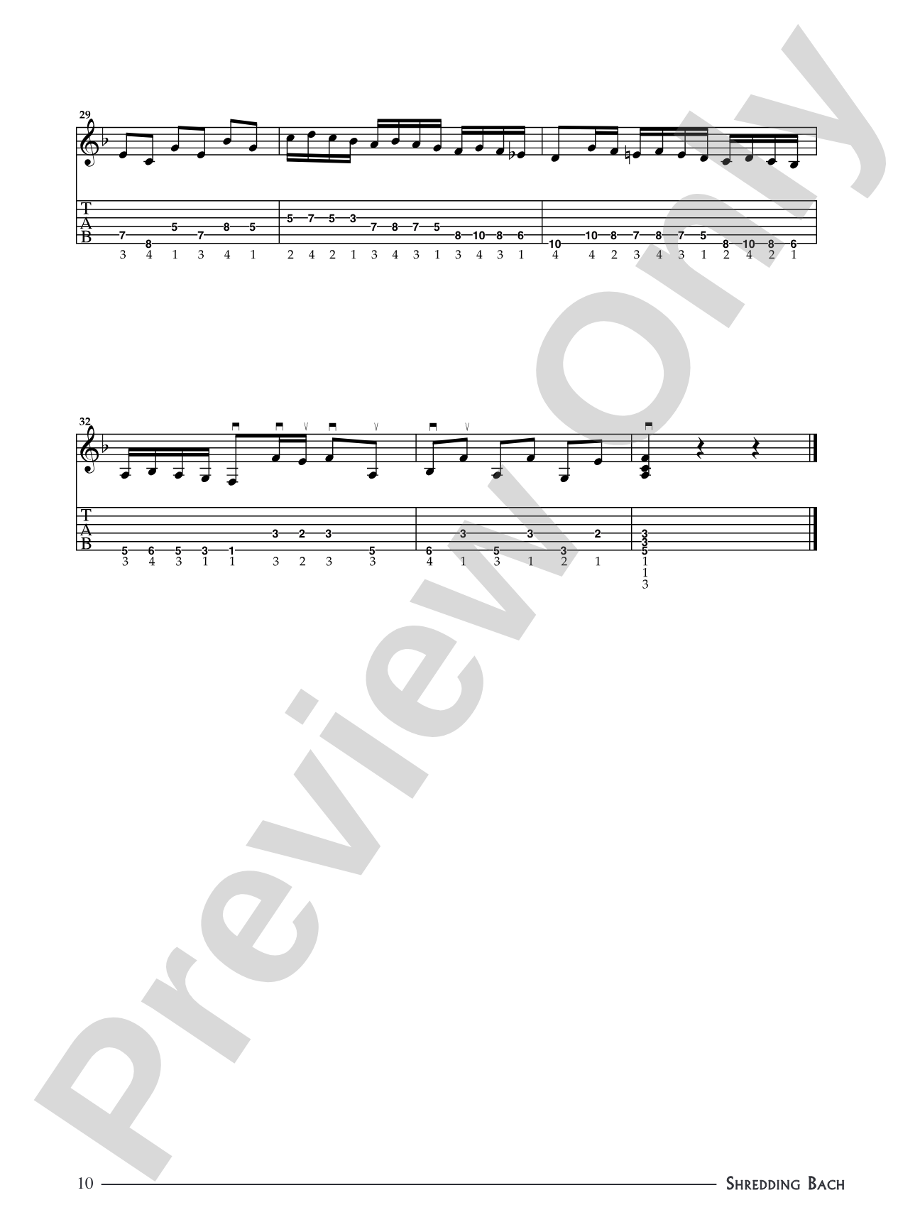 Shredding Bach: Heavy Metal Guitar Meets 10 J. S. Bach Masterpieces