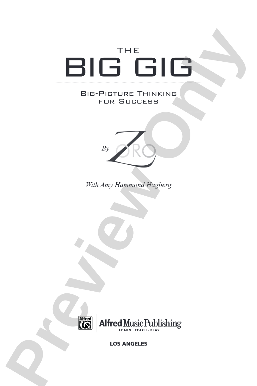 The Big Gig: Big-Picture Thinking for Success