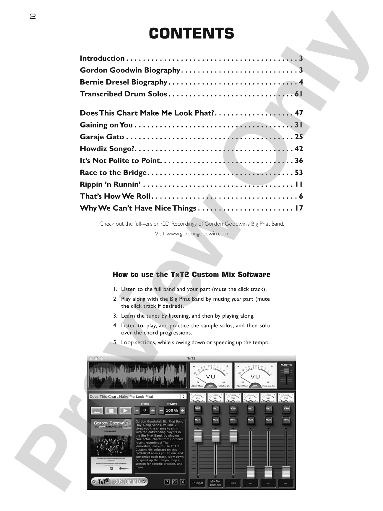 Gordon Goodwin's Big Phat Band Play-Along Series: Drums, Volume 2