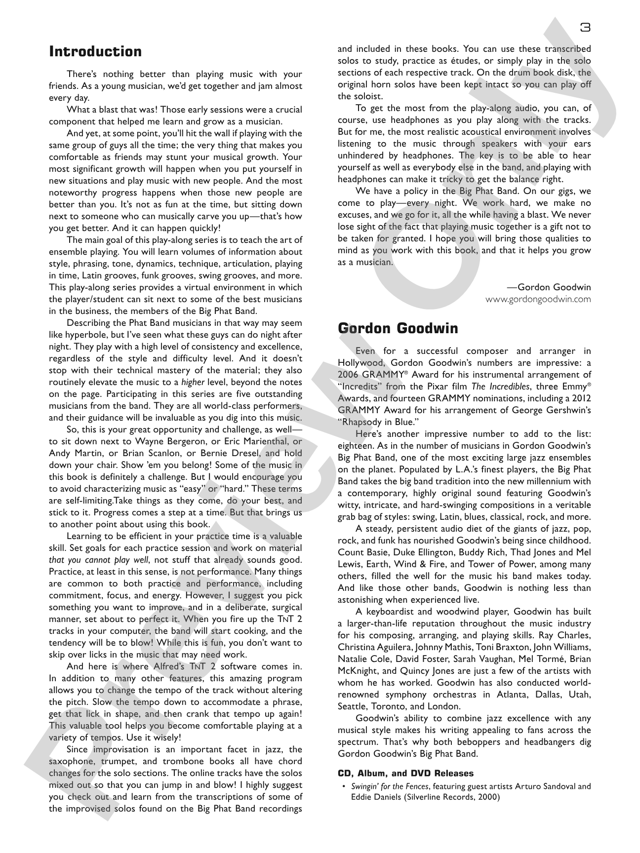 Gordon Goodwin's Big Phat Band Play-Along Series: Drums, Volume 2