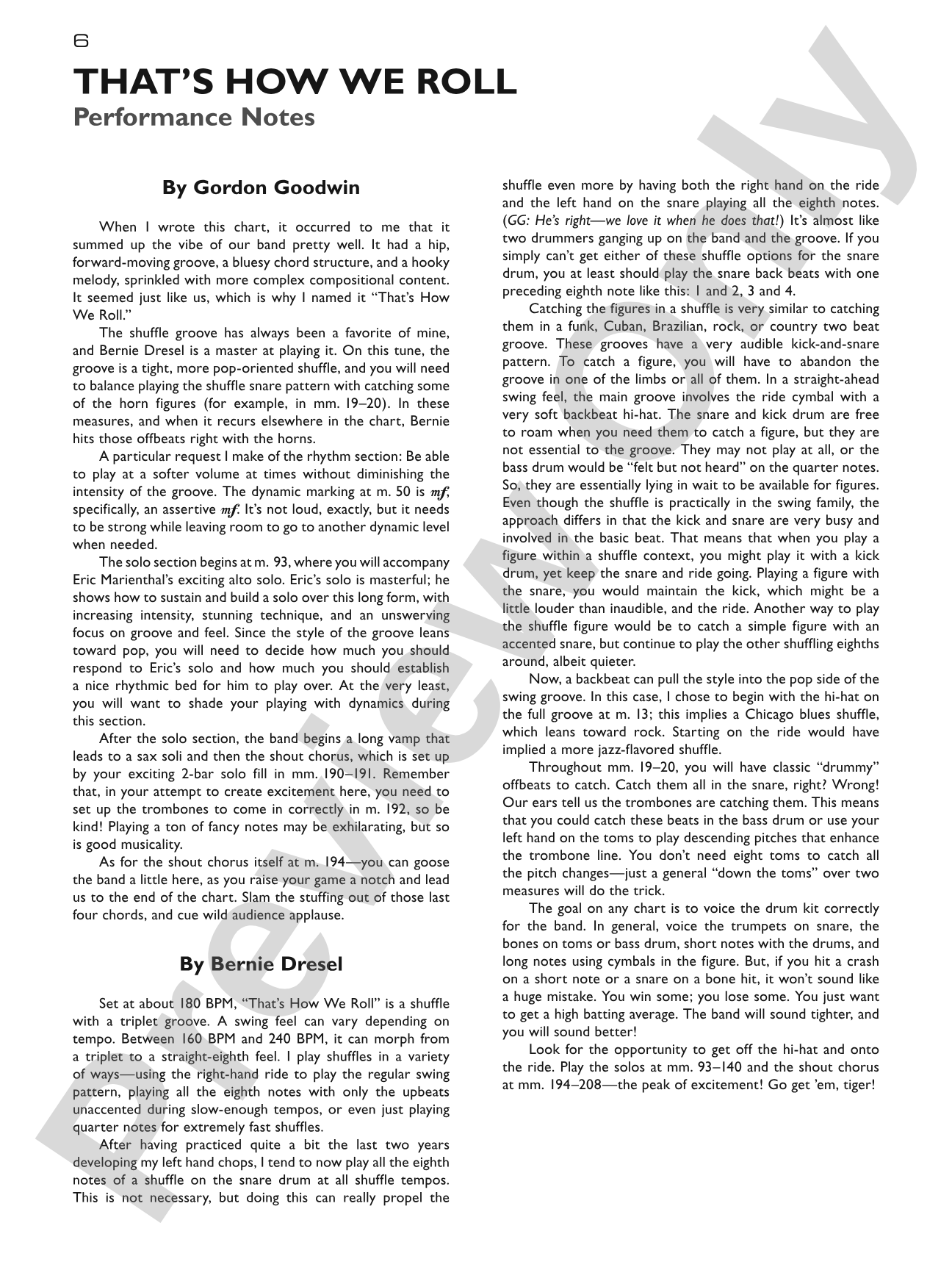 Gordon Goodwin's Big Phat Band Play-Along Series: Drums, Volume 2