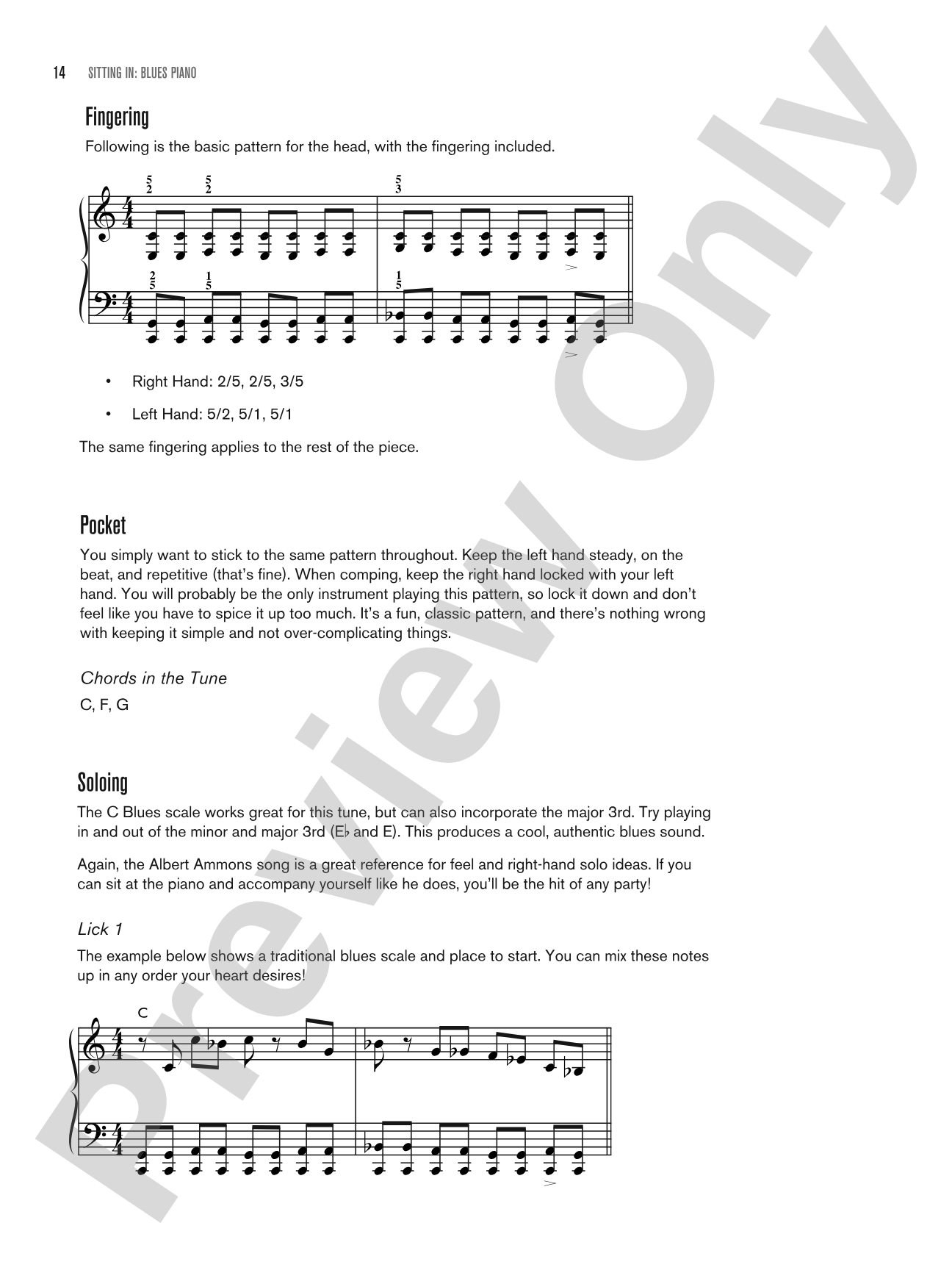 Sitting In: Blues Piano: Backing Tracks and Improv Lessons: Piano