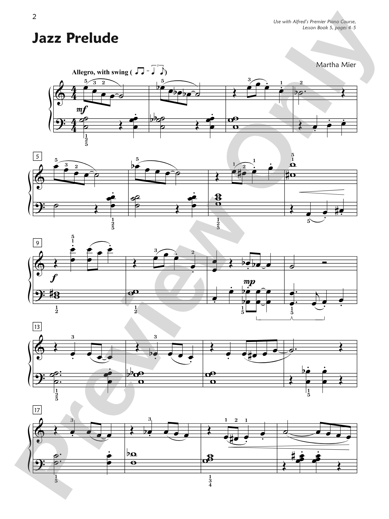 Premier Piano Course, Jazz, Rags & Blues 5: All New Original Music: Piano