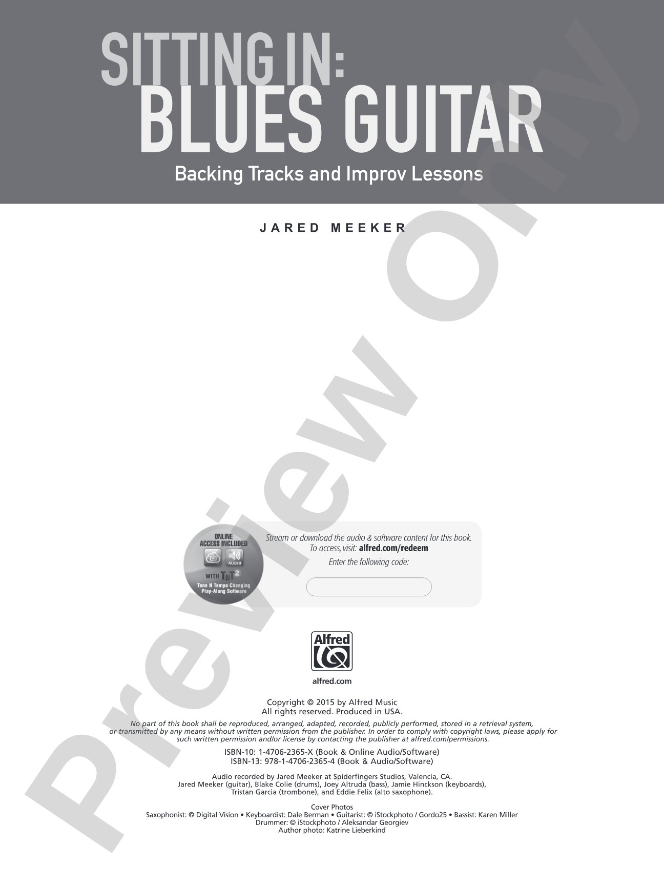 Sitting In: Blues Guitar: Backing Tracks and Improv Lessons