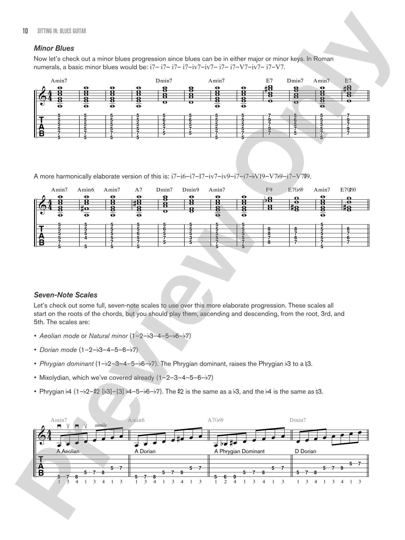 Sitting In: Blues Guitar: Backing Tracks and Improv Lessons