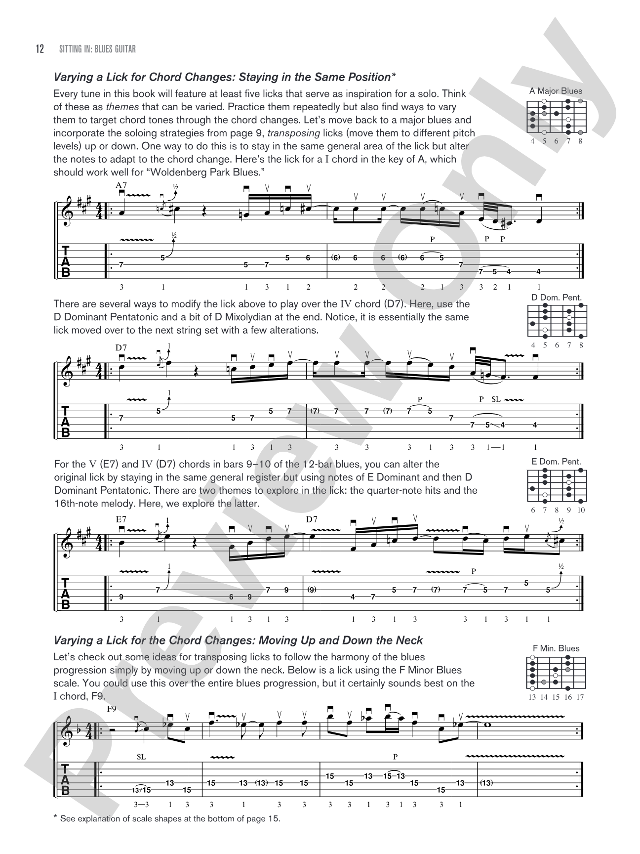 Sitting In: Blues Guitar: Backing Tracks and Improv Lessons