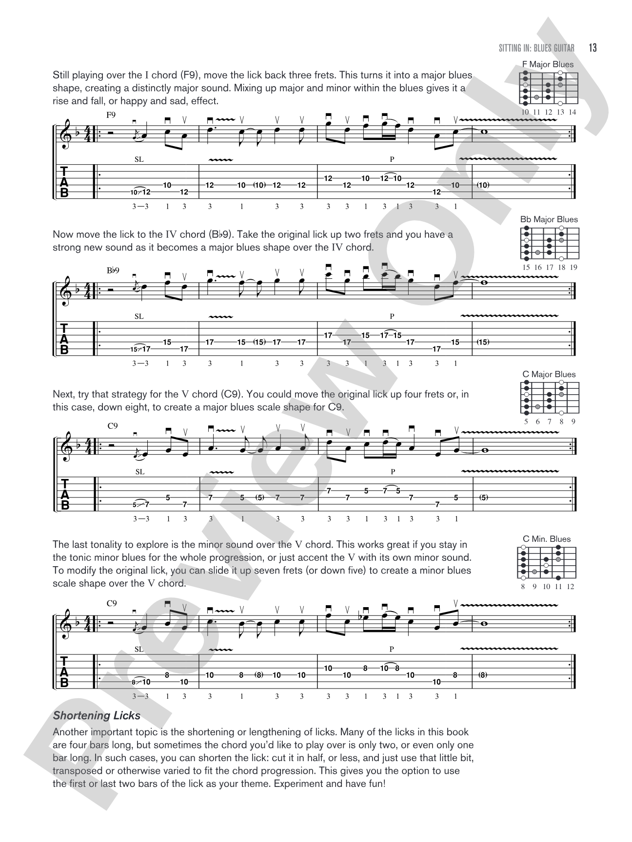 Sitting In: Blues Guitar: Backing Tracks and Improv Lessons