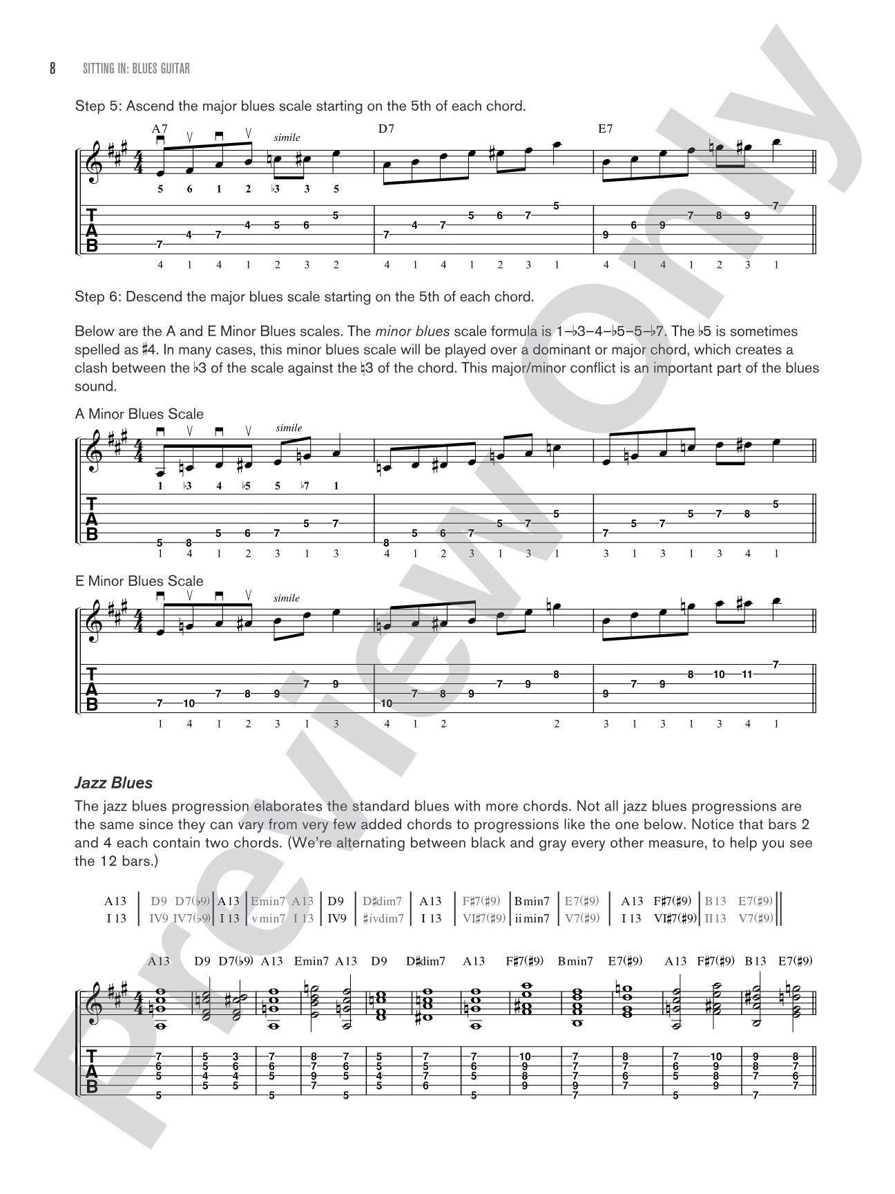 Sitting In: Blues Guitar: Backing Tracks and Improv Lessons