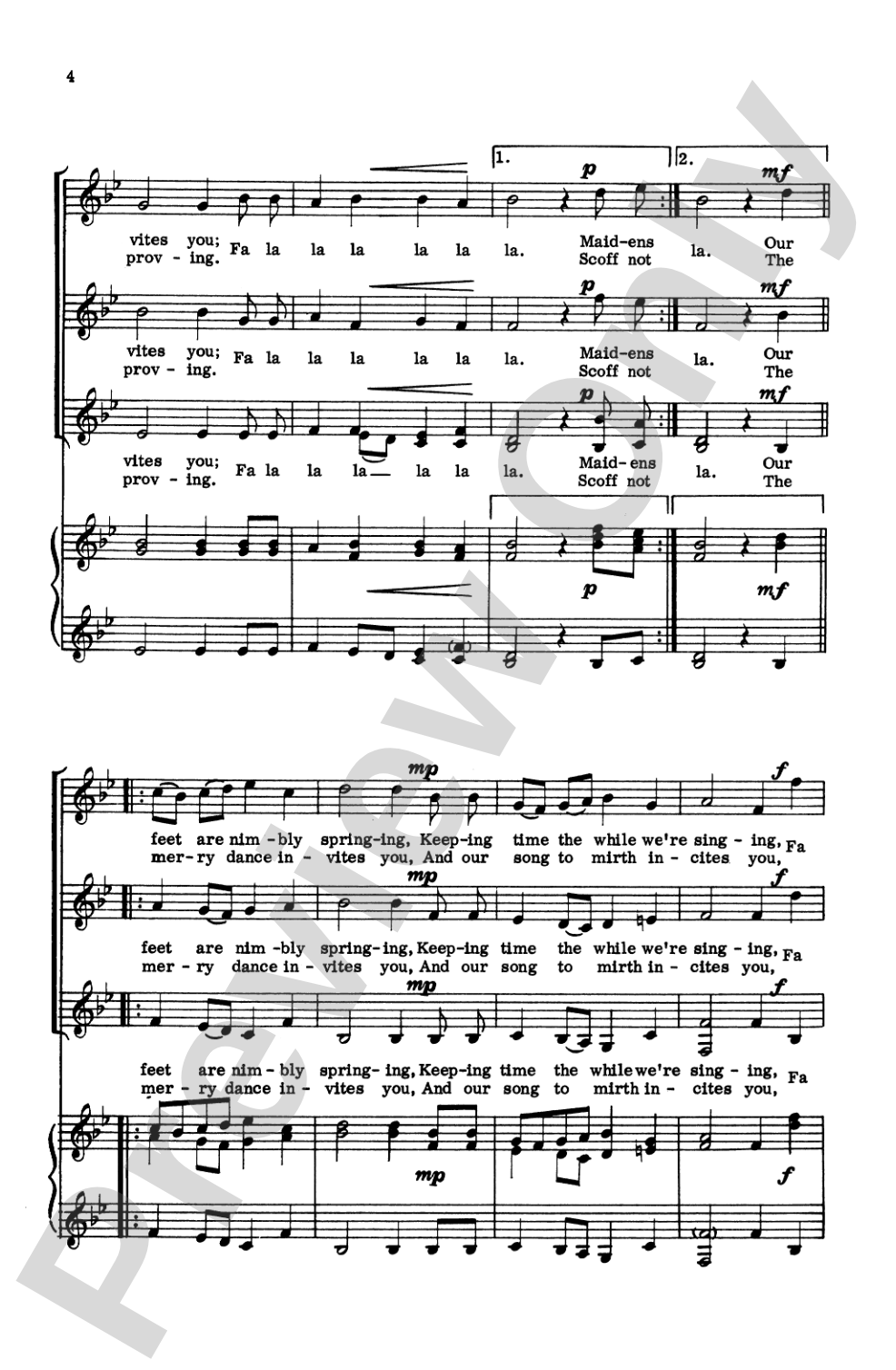 Madrigals for Treble Voices: SSA & SSAA Choral Book