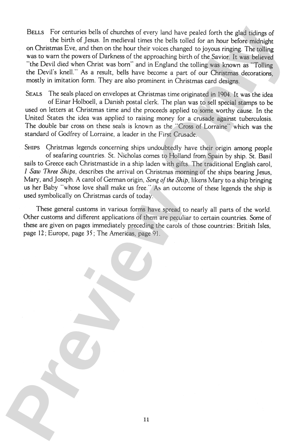 Christmas: Its Carols, Customs and Legends: Choral Book