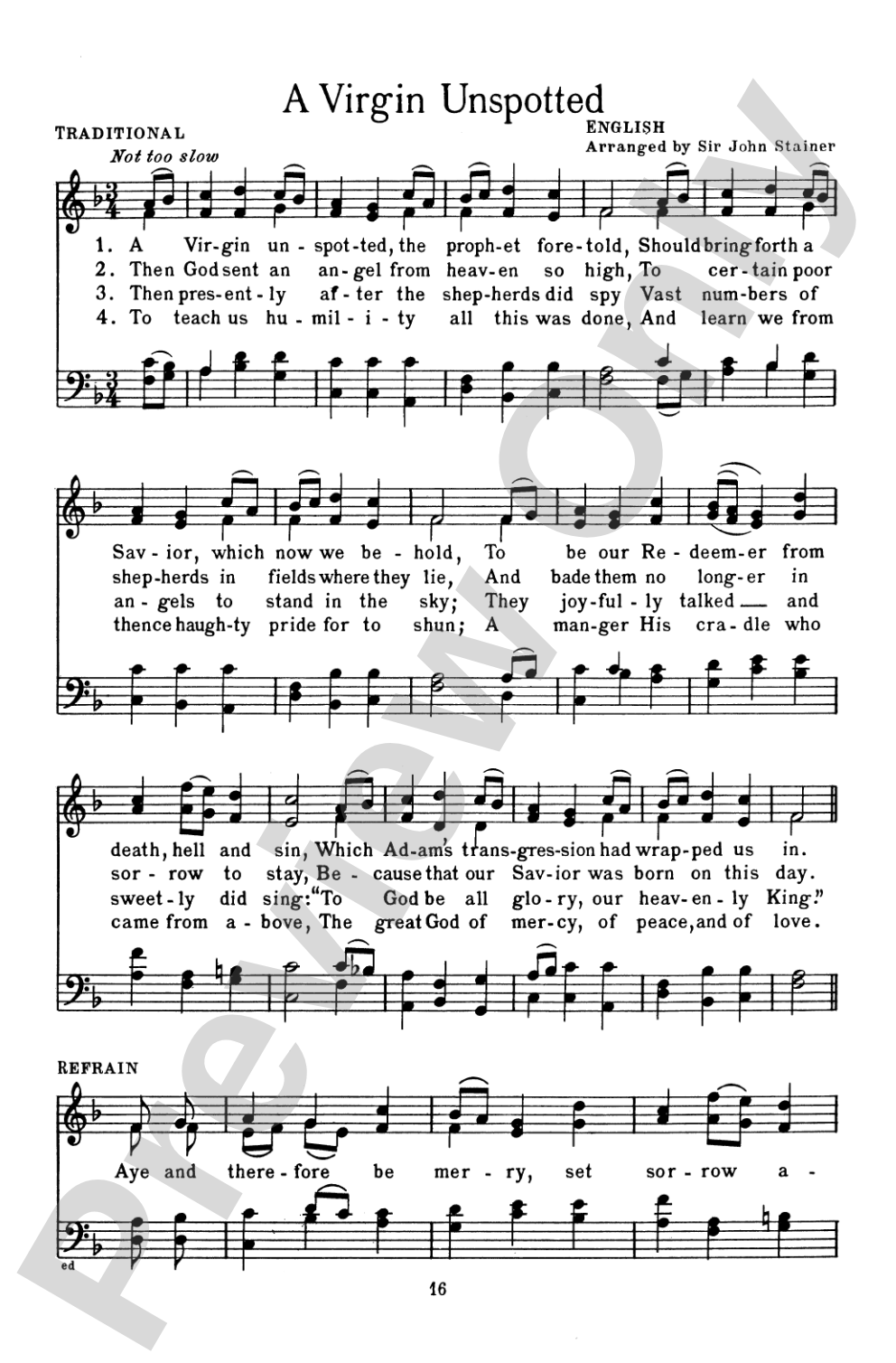 Christmas: Its Carols, Customs and Legends: Choral Book