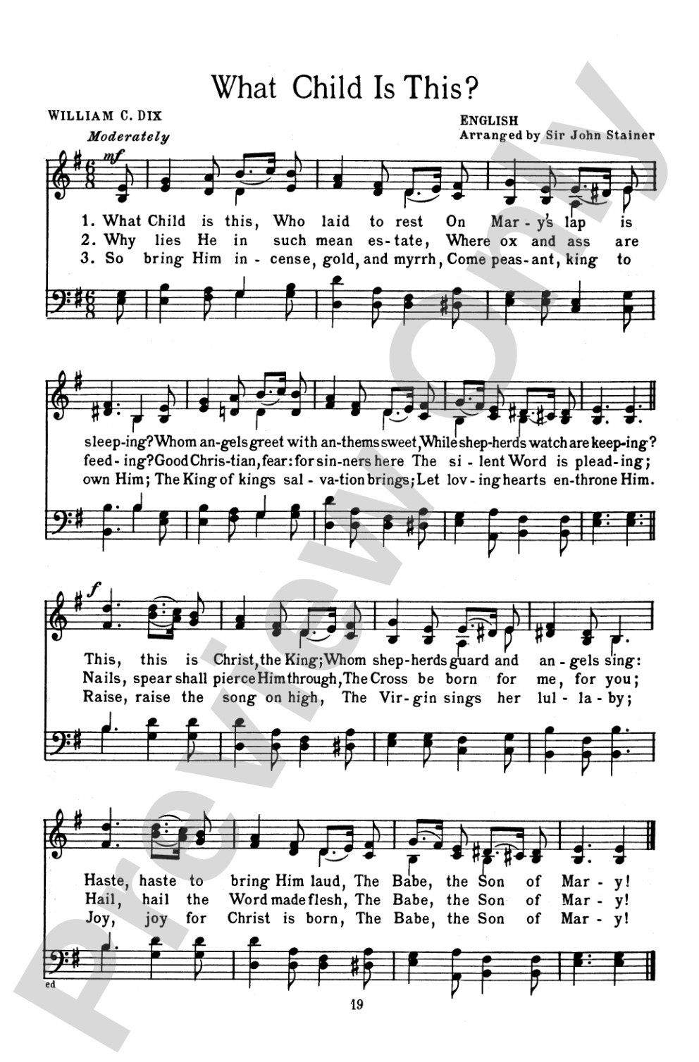 Christmas: Its Carols, Customs and Legends: Choral Book