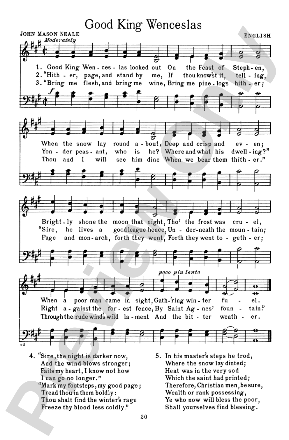 Christmas: Its Carols, Customs and Legends: Choral Book