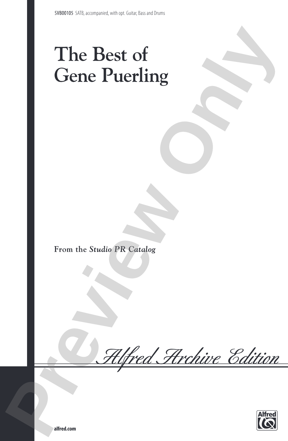 The Best of Gene Puerling: SATB Choral Book