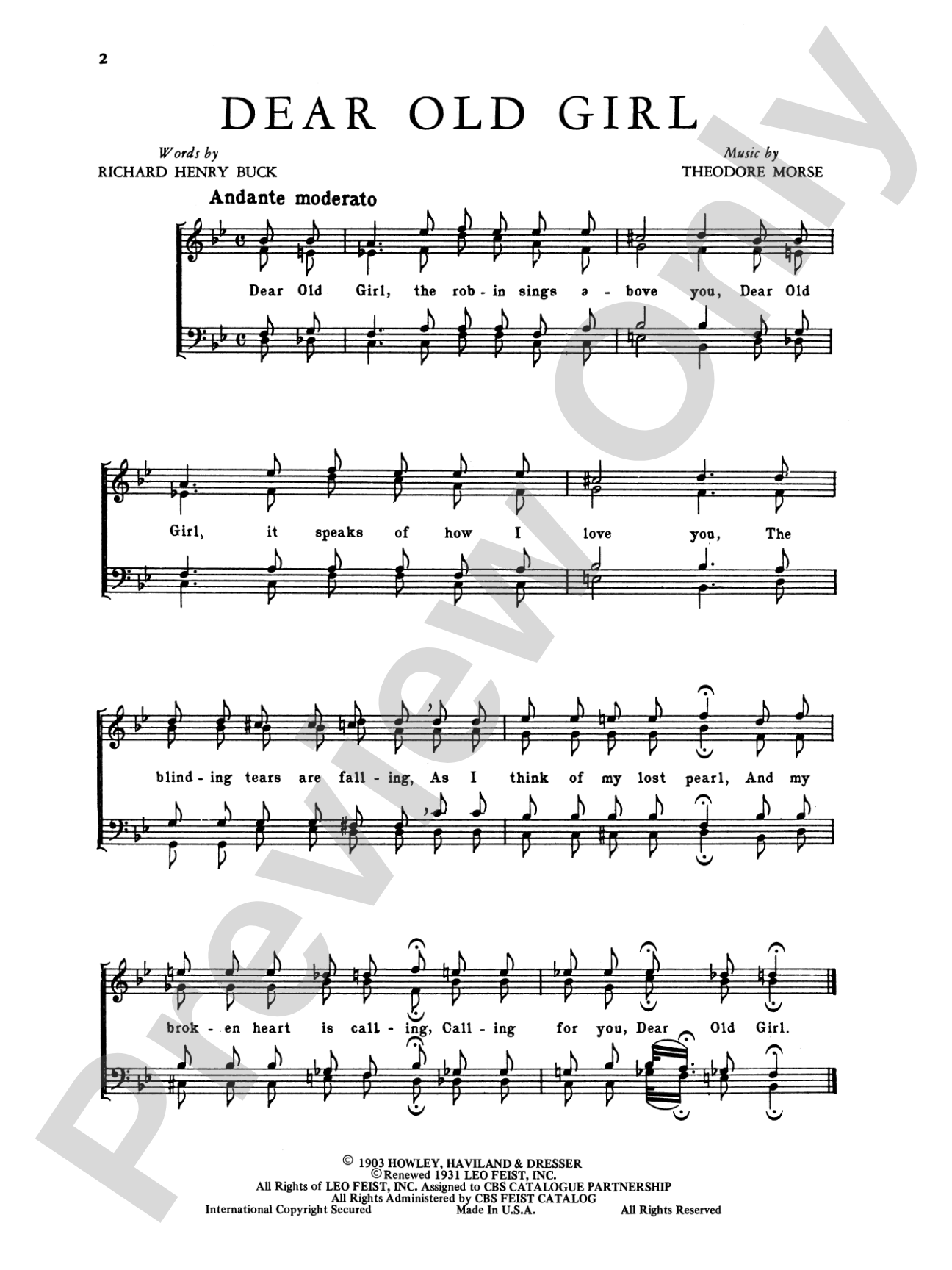Barber Shop Memories, Number 1: Piano/Vocal/Chords Book