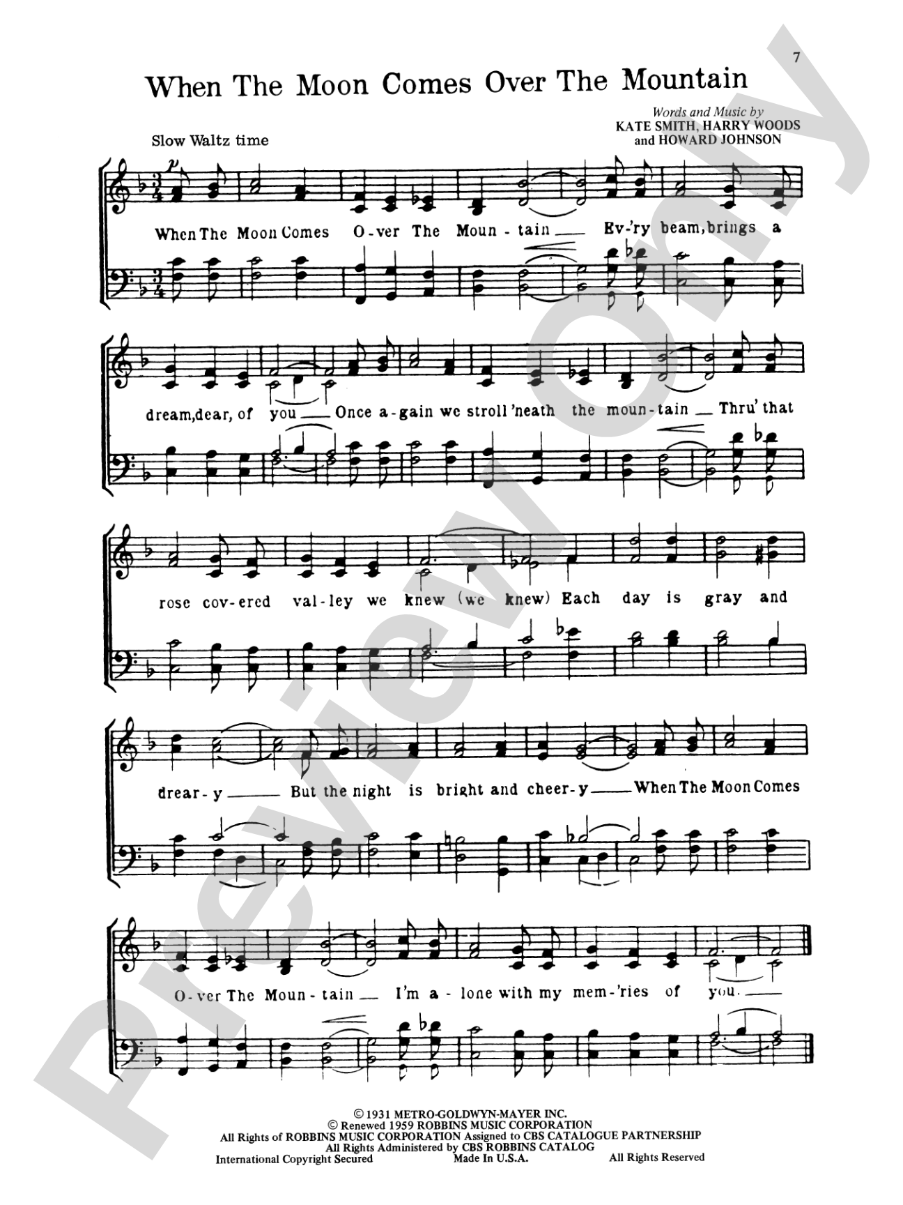 Barber Shop Memories, Number 1: Piano/Vocal/Chords Book