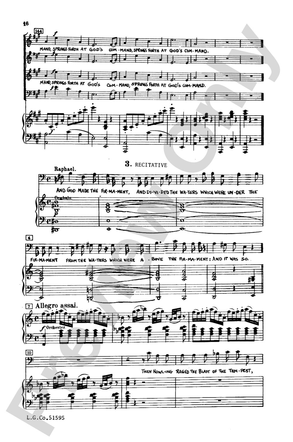 The Creation: SATB Choral Book