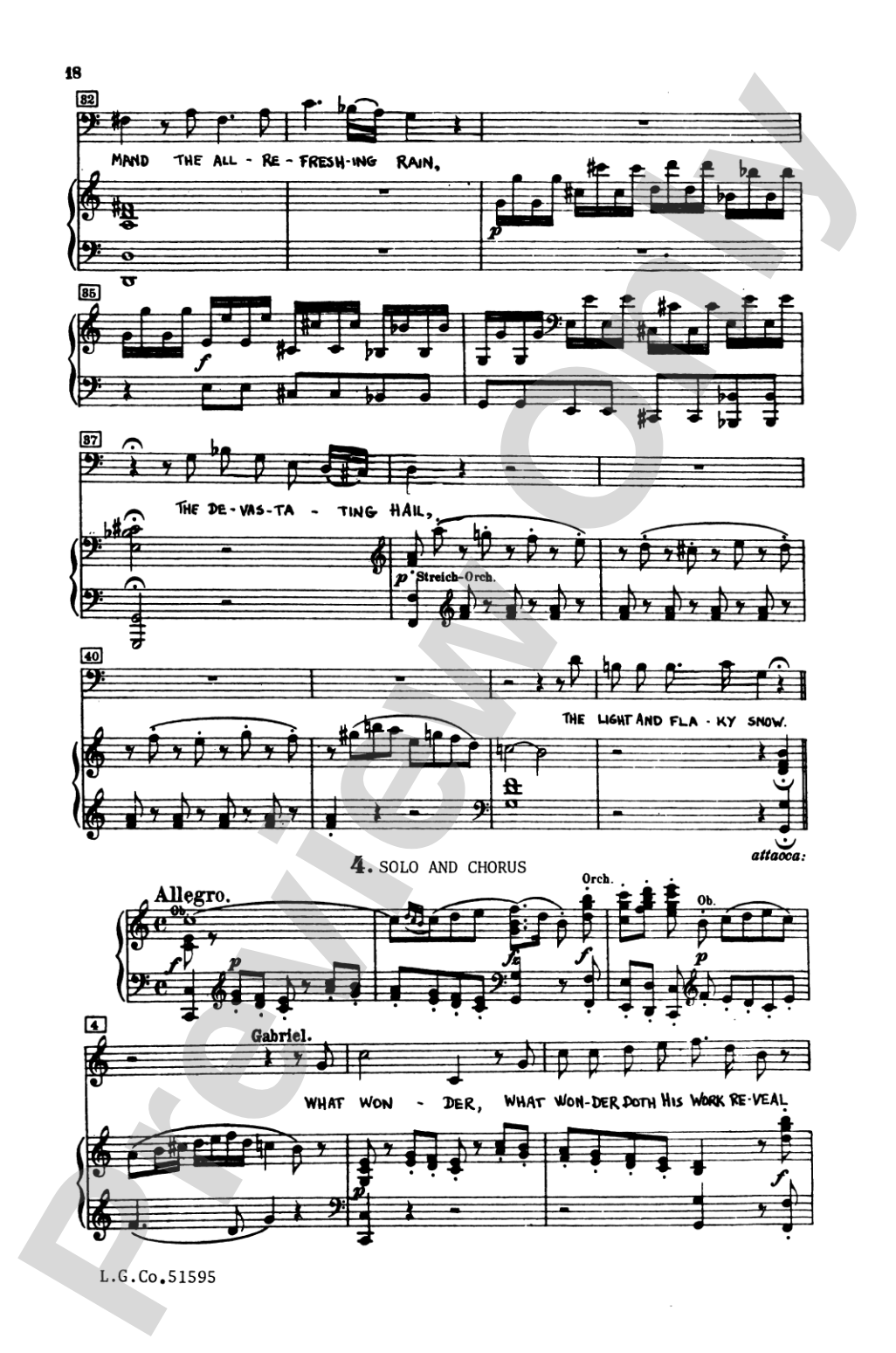 The Creation: SATB Choral Book