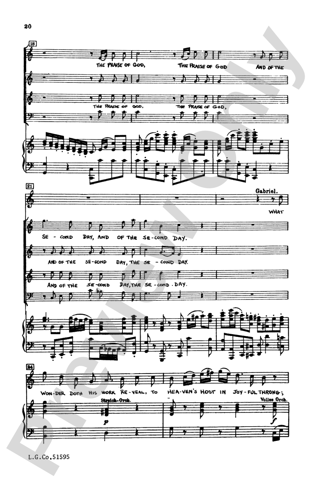The Creation: SATB Choral Book