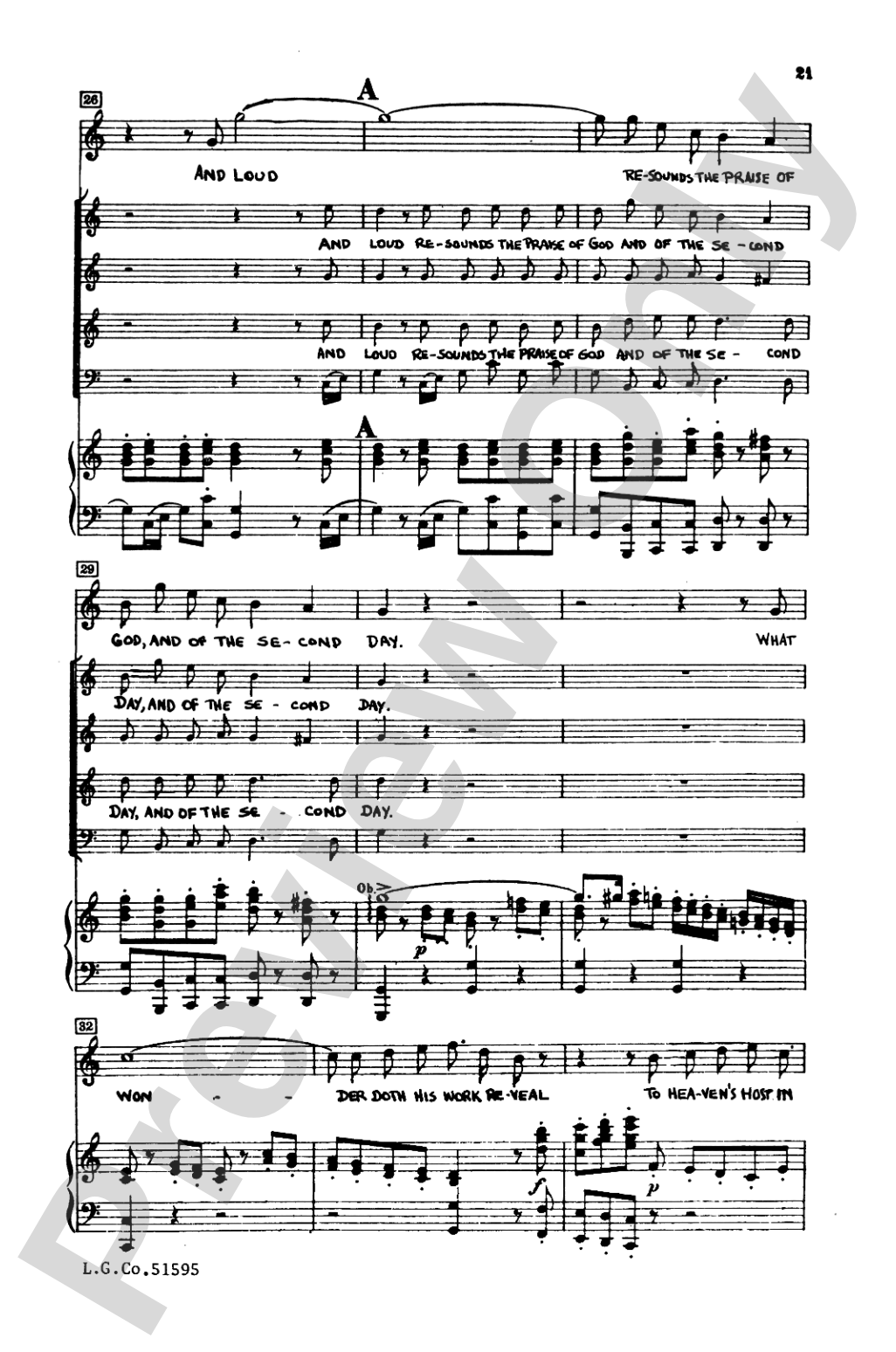 The Creation: SATB Choral Book