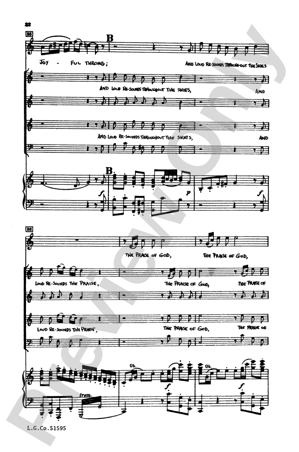 The Creation: SATB Choral Book