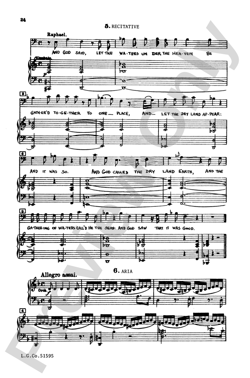 The Creation: SATB Choral Book