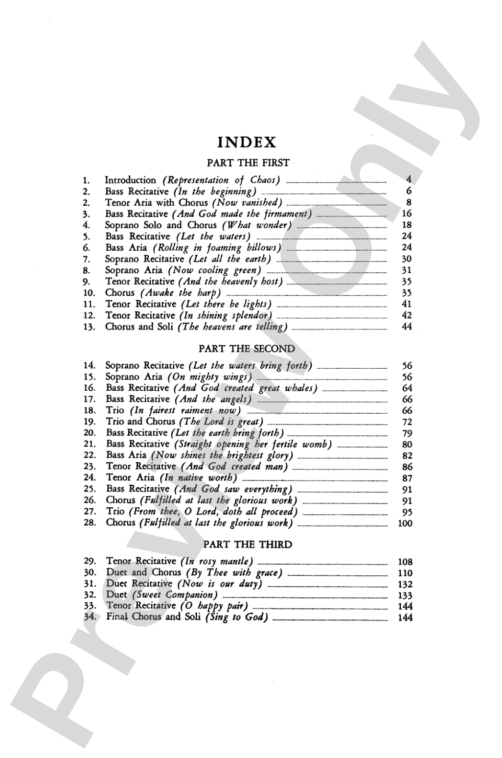 The Creation: SATB Choral Book