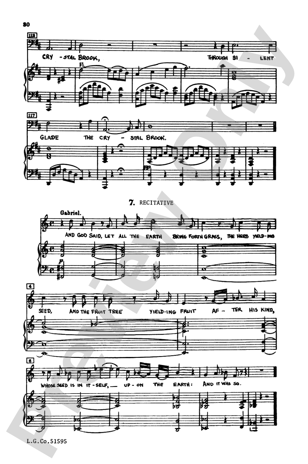 The Creation: SATB Choral Book