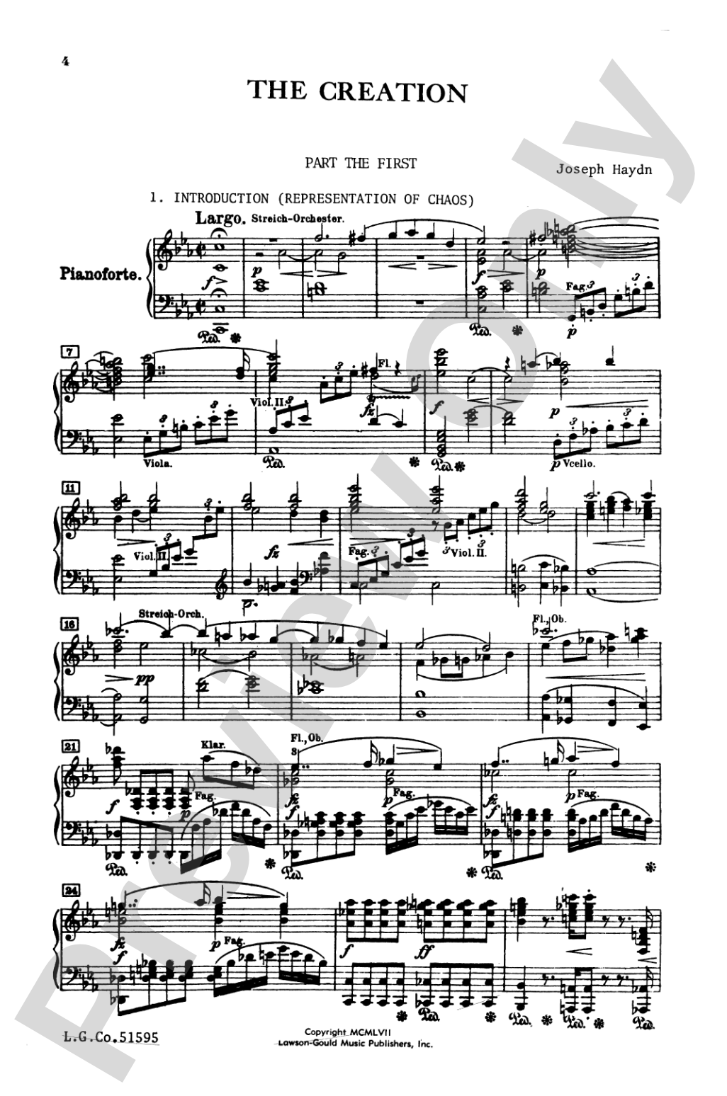 The Creation: SATB Choral Book