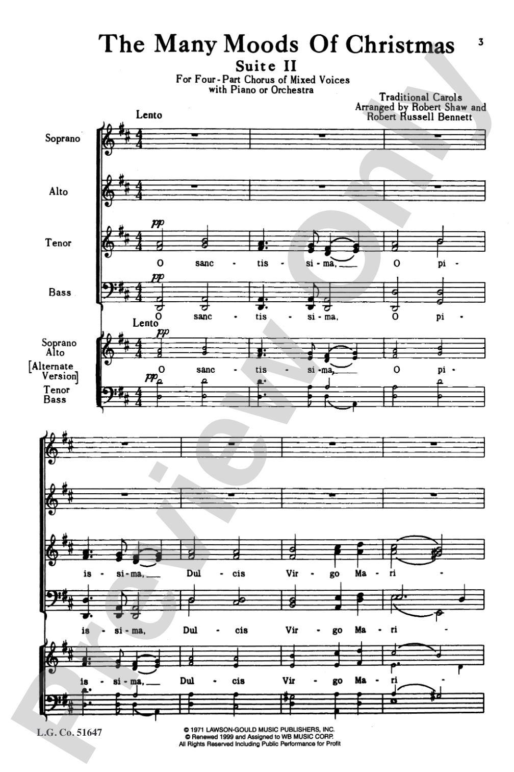 The Many Moods of Christmas: Suite 2 SATB Choir