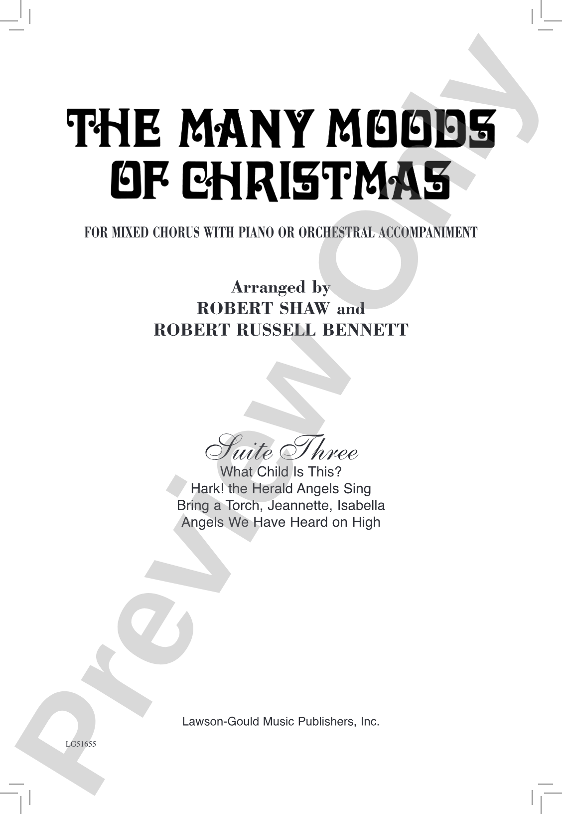The Many Moods of Christmas: Suite 3 SATB Choir