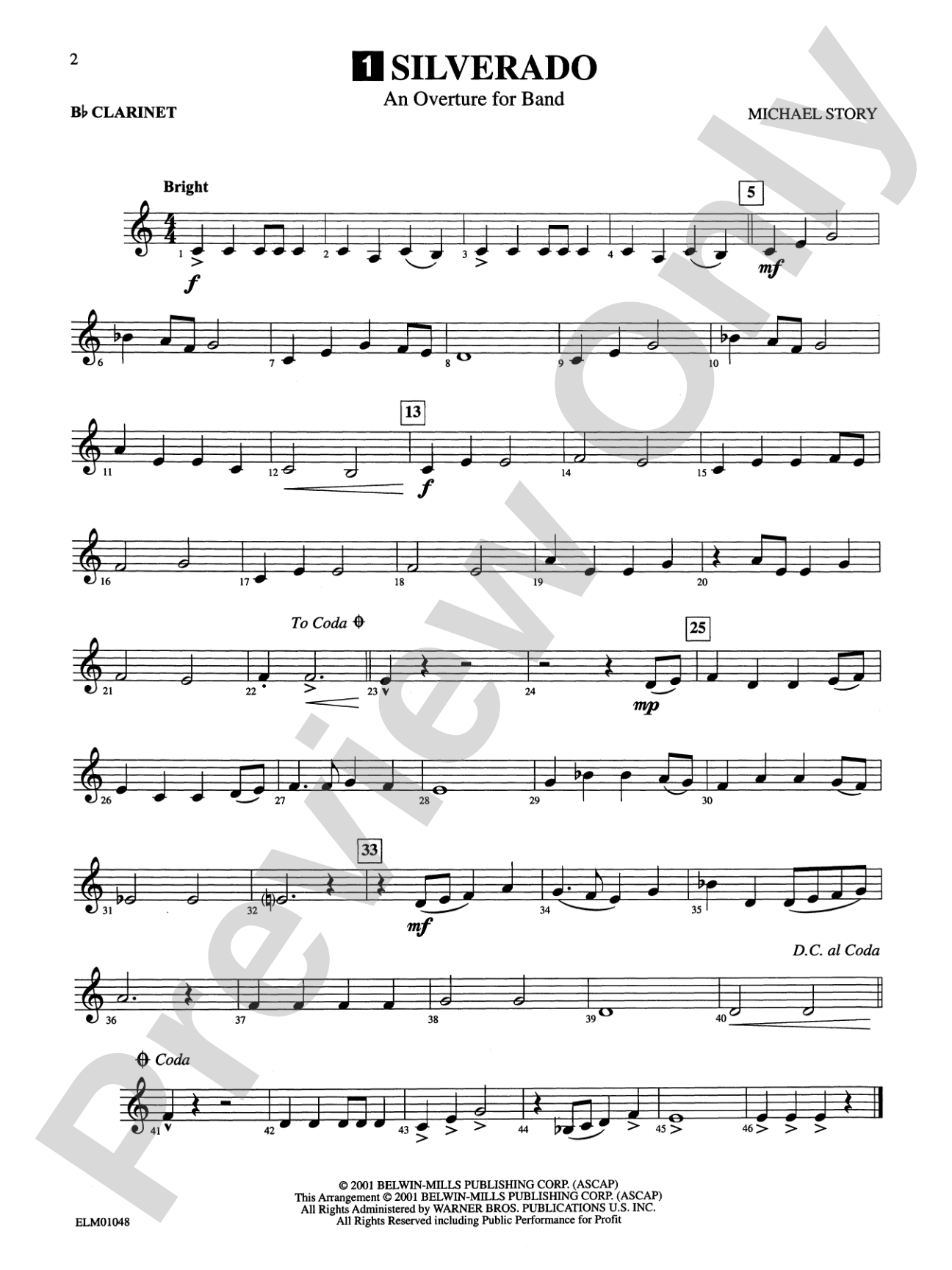 Belwin Beginning Band, Book One (featuring the works of Michael Story): Concert Band