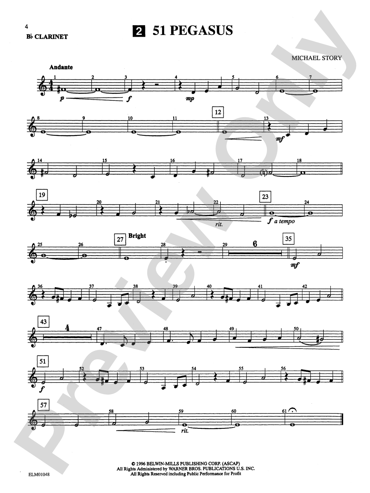 Belwin Beginning Band, Book One (featuring the works of Michael Story): Concert Band