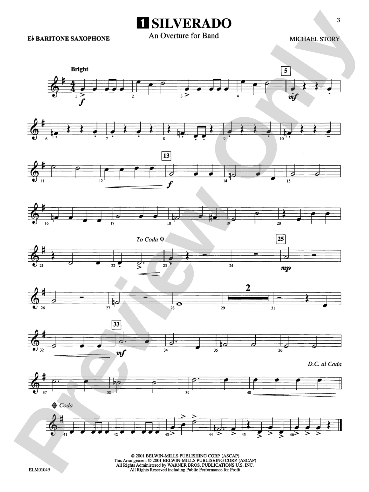 Belwin Beginning Band, Book One (featuring the works of Michael Story): Concert Band