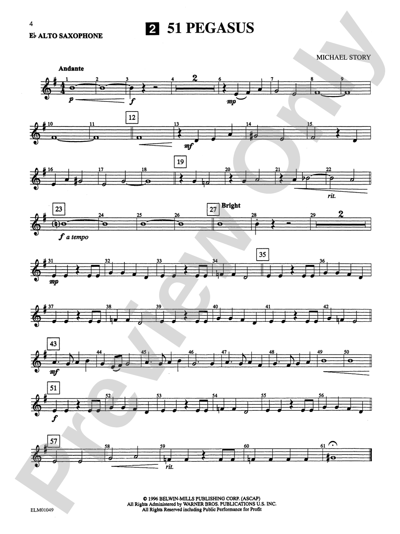 Belwin Beginning Band, Book One (featuring the works of Michael Story): Concert Band