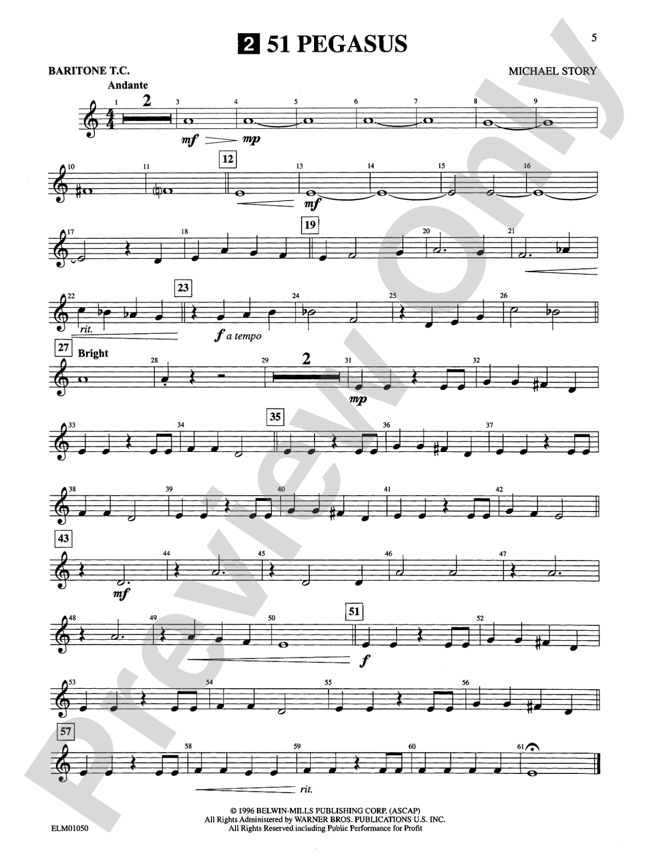 Belwin Beginning Band, Book One (featuring the works of Michael Story): Concert Band