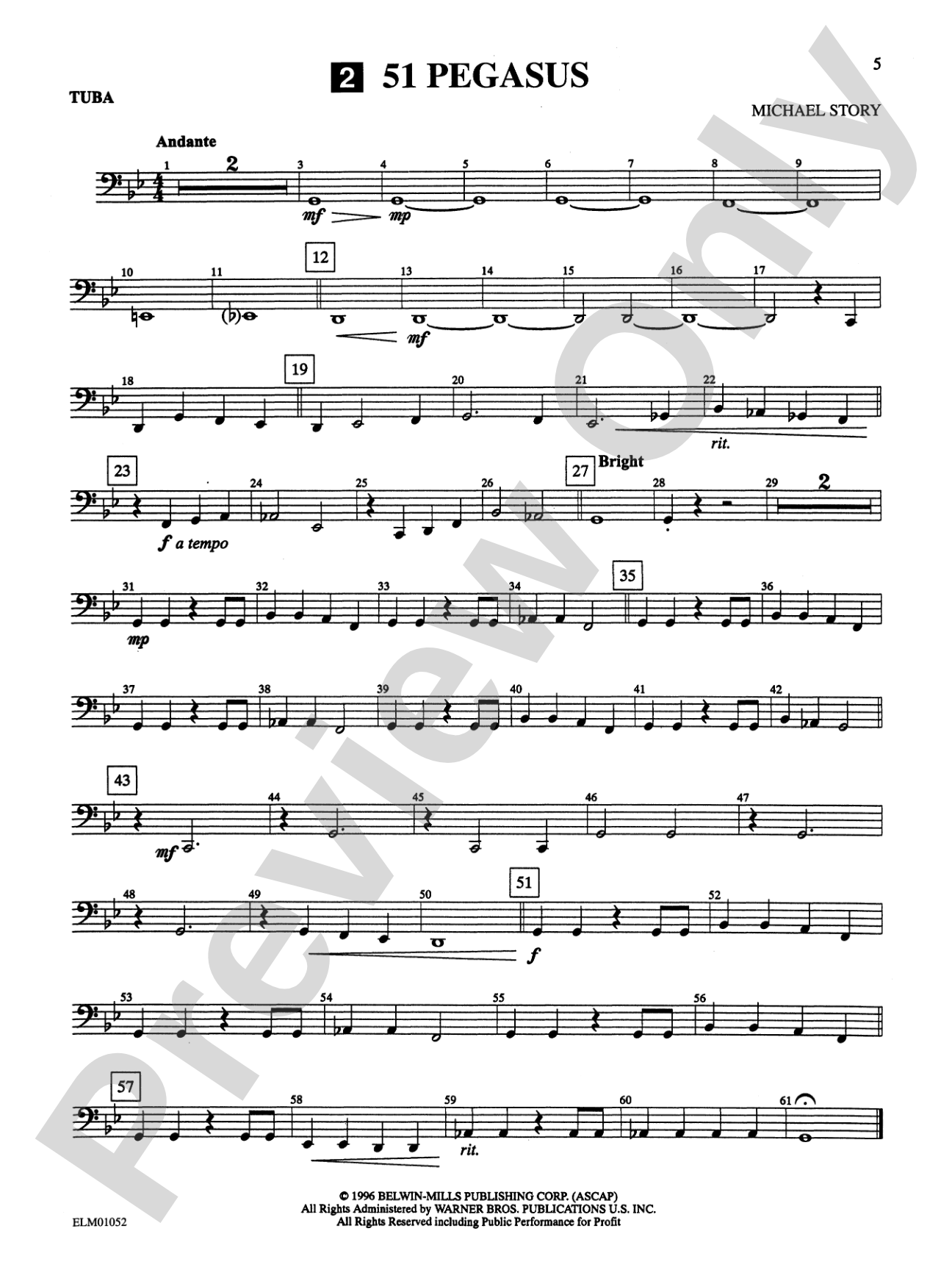 Belwin Beginning Band, Book One (featuring the works of Michael Story): Concert Band
