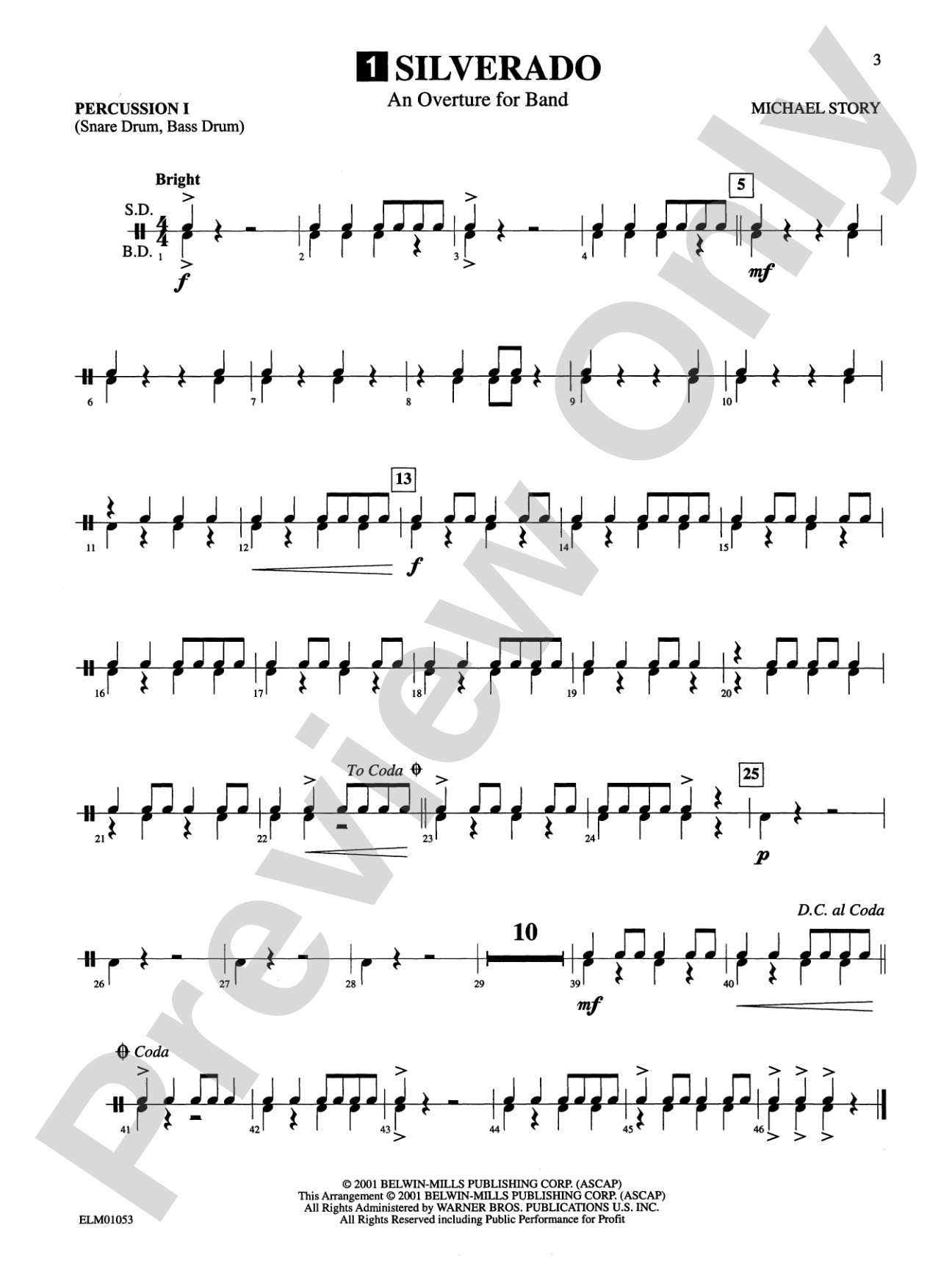 Belwin Beginning Band, Book One (featuring the works of Michael Story): Concert Band