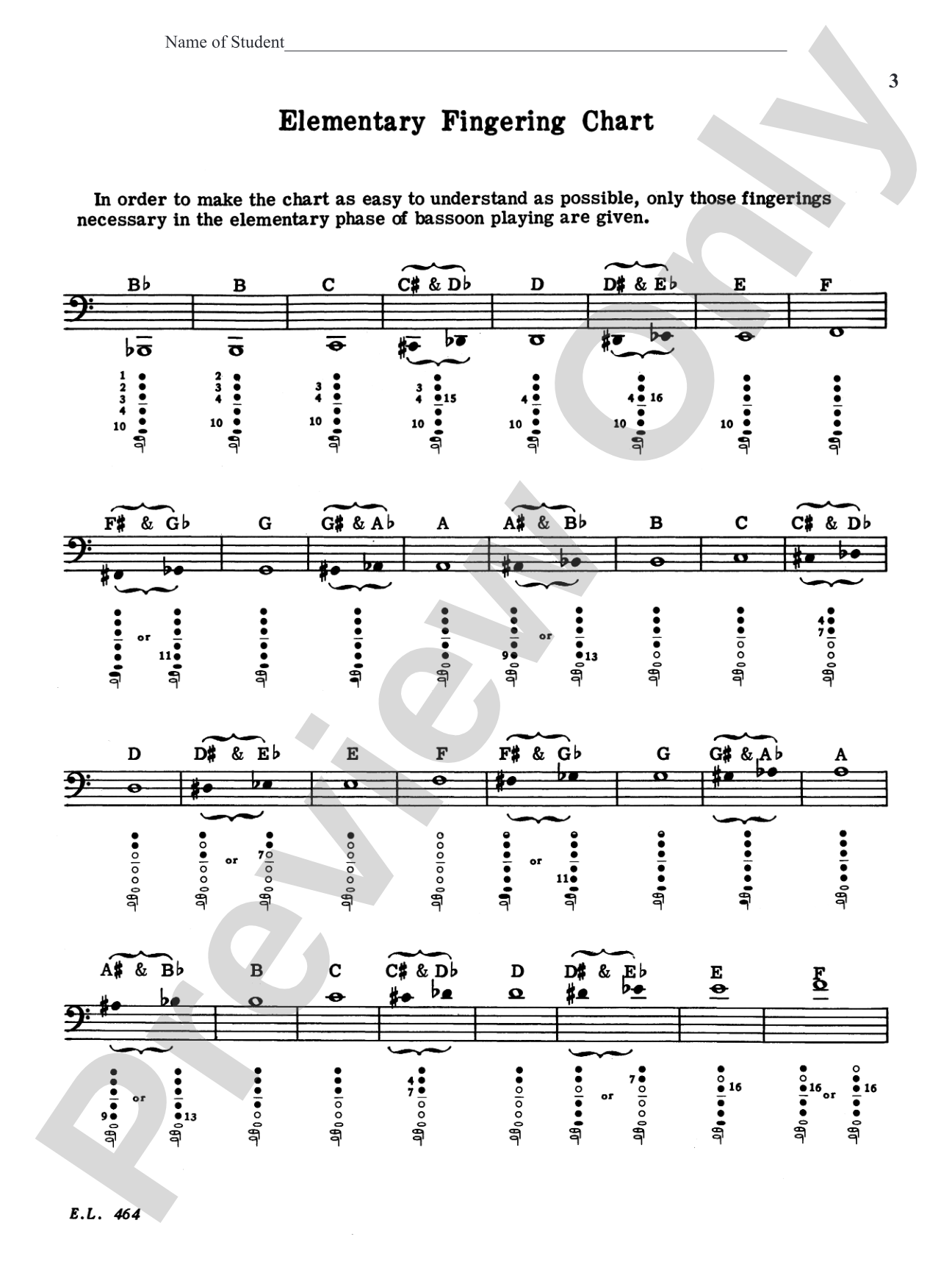 Bassoon Note Speller: Concert Band
