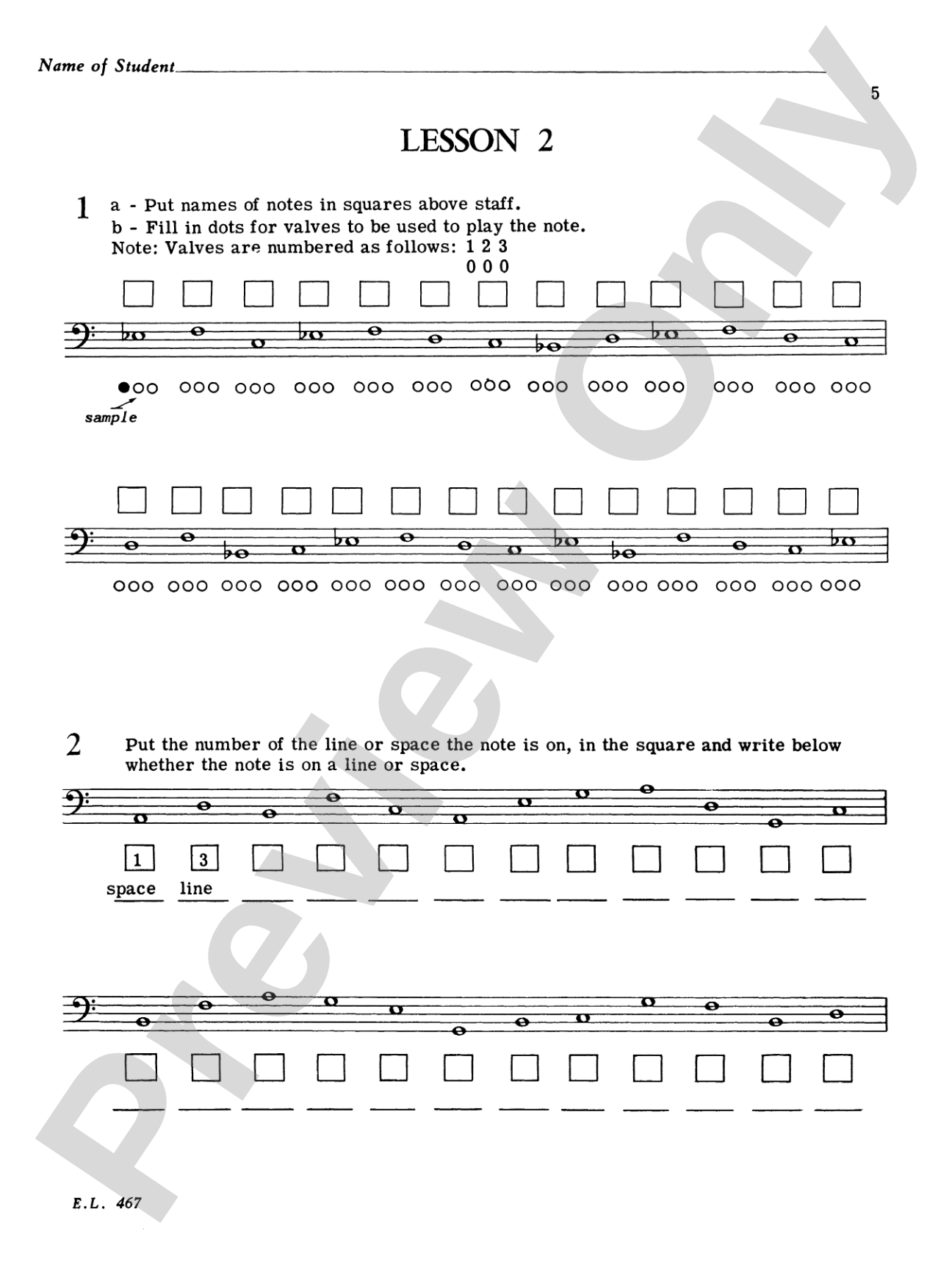 Baritone B.C. Note Speller: Concert Band