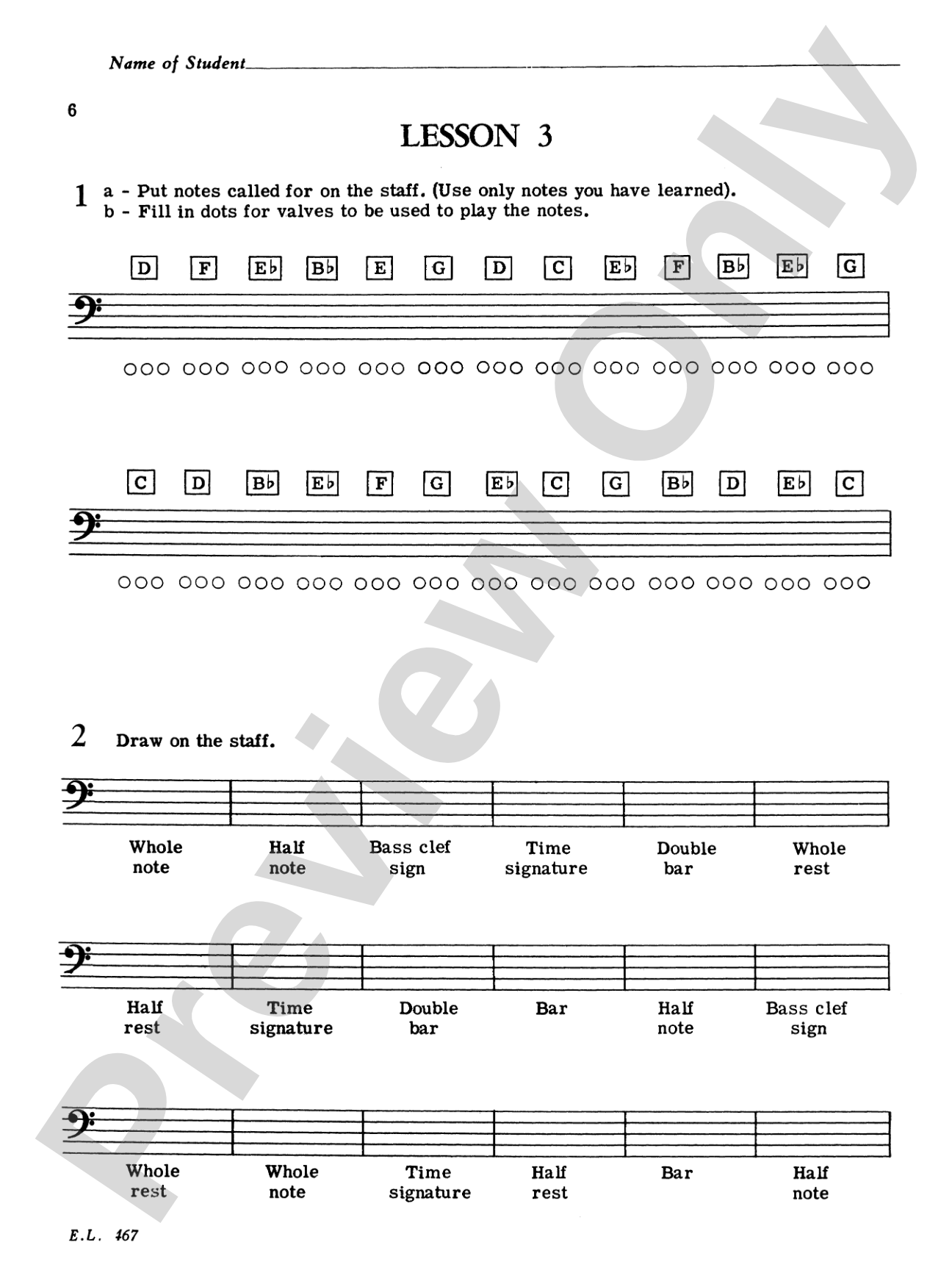 Baritone B.C. Note Speller: Concert Band
