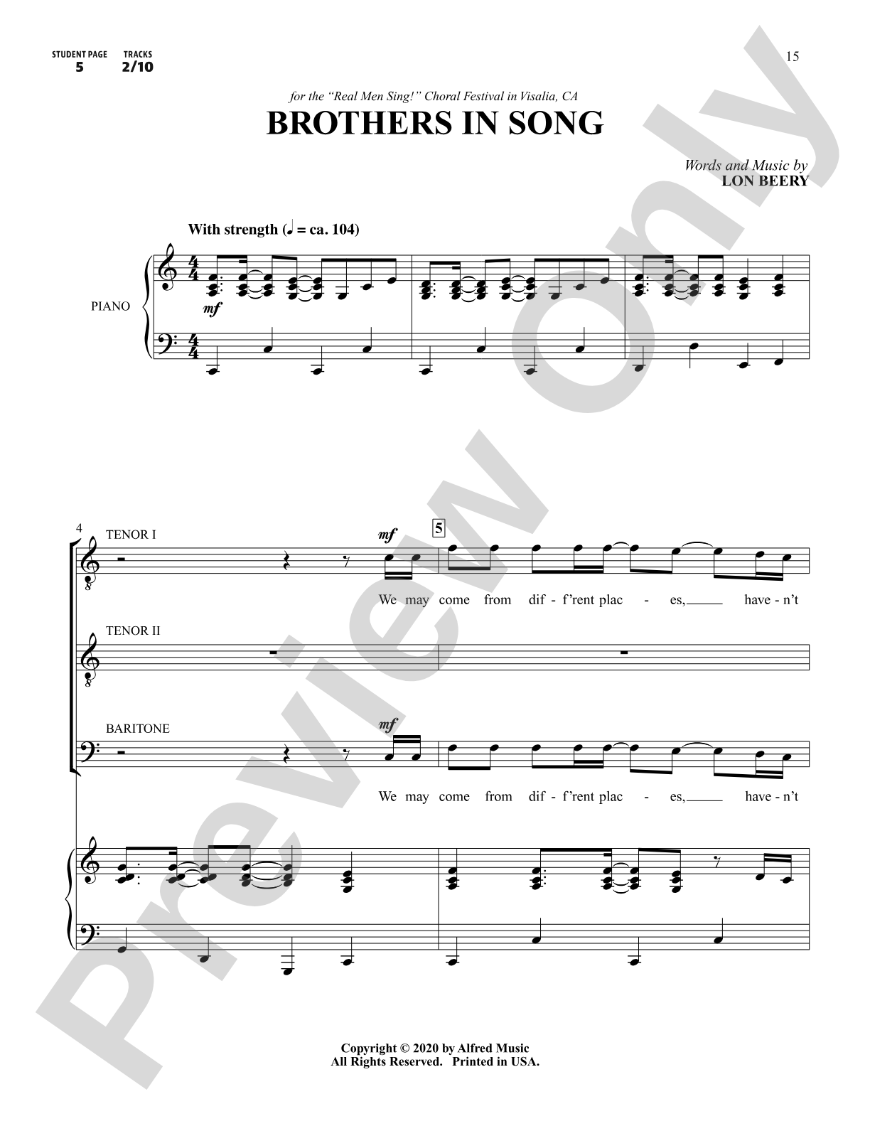 The Cambiata Collection: Range-Ready Repertoire for Developing TTB Choirs: Book & Online PDF/Audio