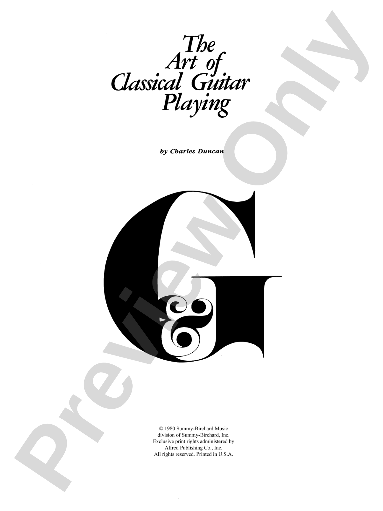 The Art of Classical Guitar Playing
