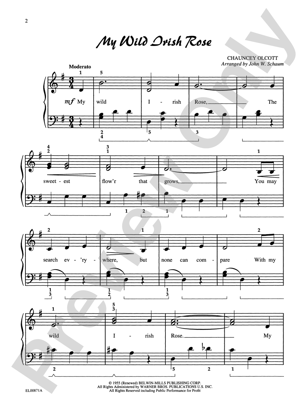 Schaum Solo Piano Album Series: The Folk Song Book: Piano